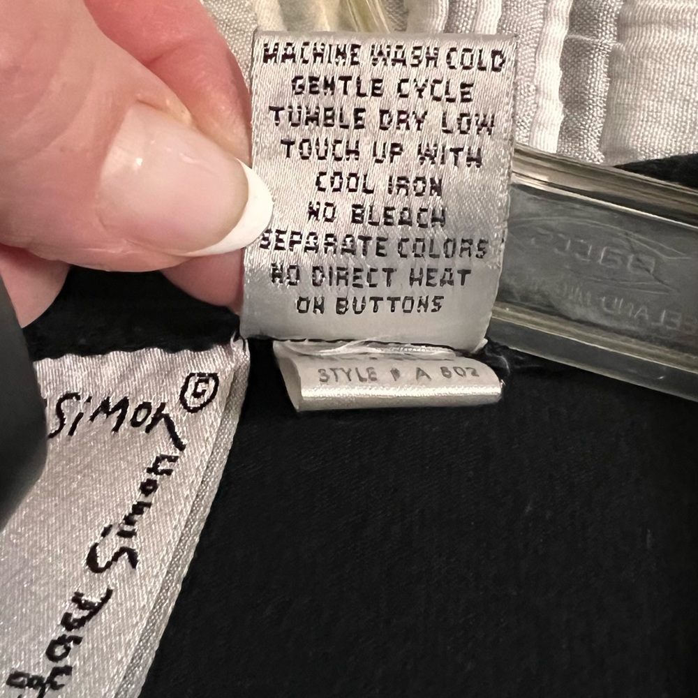 Michael Simon Embroidered Button Front Xl - image 7